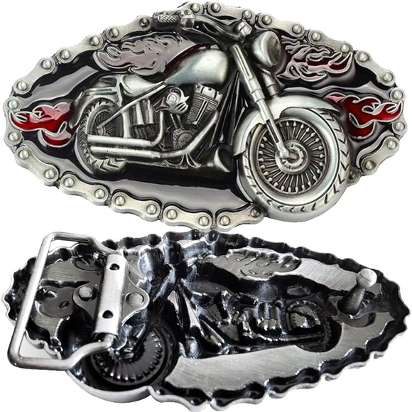 Motorcycle Belt Buckle men - Picture 1 of 6